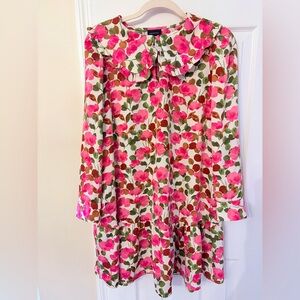 Who What Wear Floral Collared Dress M